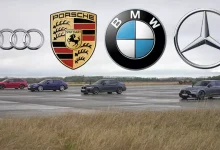 Mercedes, BMW, Porsche ve Audi Drag Pistinde Kapıştı