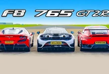 Ferrari, McLaren ve Porche Drag Yarışında Tozu Dumana Kattı