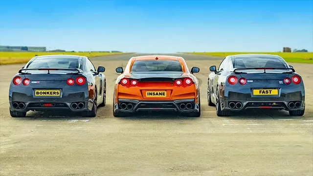 Birbirinden Güçlü 3 Farklı Nissan GTR, Drag Yarışına Tutuştu