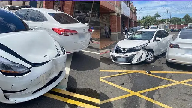 Tesla Model 3, Birini Kaçıran Aracı Darmaduman Etti