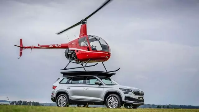 Skoda, Kodiaq'ın Üstüne Helikopter İndirdi [Video]