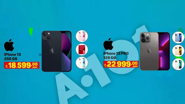 iPhone 13, Piyasadan 2000 TL Ucuza A101'de Satışa Sunulacak