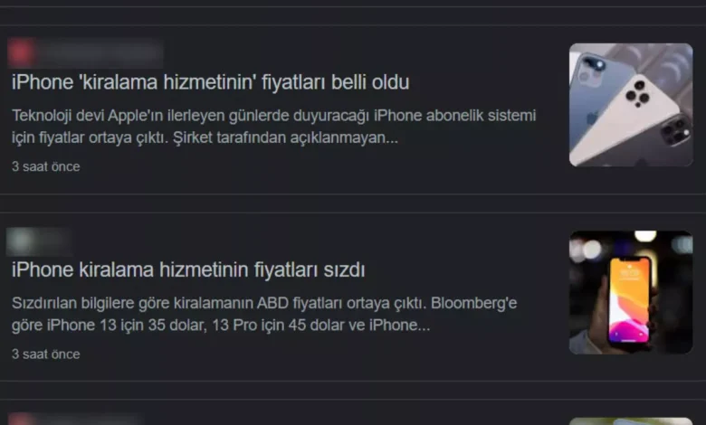 "iPhone Kiralama Ücreti Ortaya Çıktı" Haberleri Yanlış Anlaşılmadan İbaret: İşte Olayın Aslı...