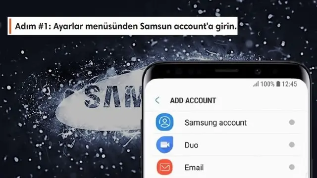 Samsung Account Şifresi Nasıl Kurtarılır?