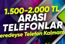 1500 - 2000 TL Arasında En İyi Akıllı Telefonlar