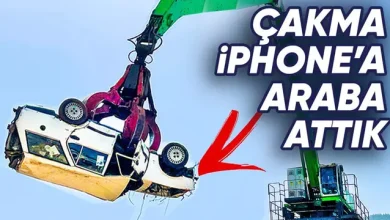 Çakma iPhone 12 Pro Max'in Üzerine Otomobil Attık 4 Çakma iPhone 12 Pro Max'in Üstüne Araba Attık