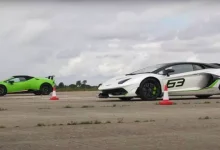 Lamborghini Huracan ve Aventador SVJ, Drag Pistinde Kapıştı
