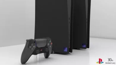 PS2 Temalı Mat Siyah 30. Yıl Özel PlayStation 5 Konsepti
