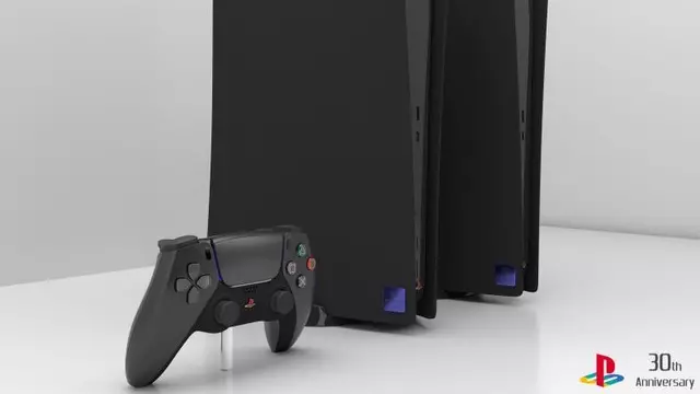 PS2 Temalı Mat Siyah 30. Yıl Özel PlayStation 5 Konsepti