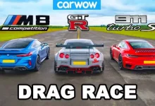 BMW M8 Competition, 911 Turbo S ve Nissan LBW GT-R Yarışı