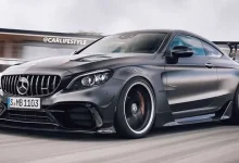 Mercedes-AMG C63 Couple Black’in Tasarım Görüntüleri