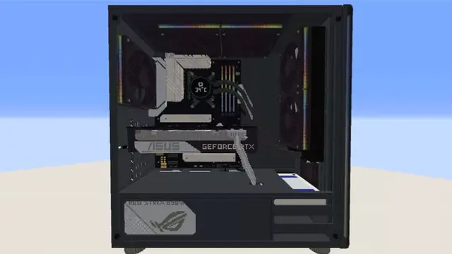 Bir Oyuncunun Minecraft'ta Tasarladığı Bilgisayar Kasası