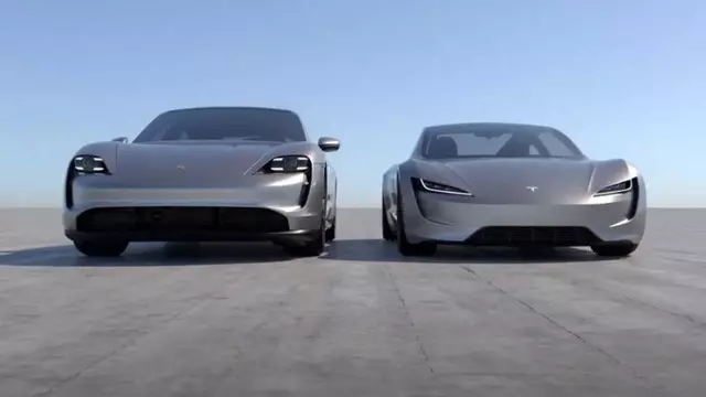 Tesla Roadster - Porsche Taycan Karşılaştırma Videosu
