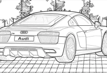Audi, Evde Canı Sıkılanlar İçin Boyama Kitabı Yayınladı