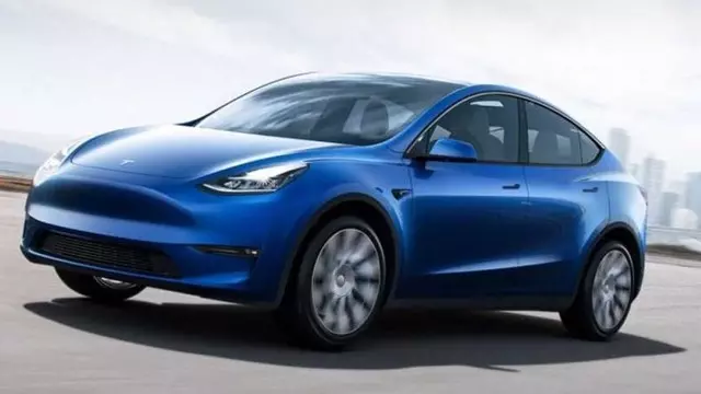 Tesla Model Y'nin Boyutlarını Gösteren Ekran Görüntüleri