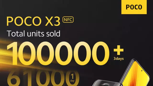 POCO X3 NFC, İlk Üç Günde 100.000'den Fazla Sattı