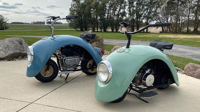 Volkswagen Beetle Parçalarından Tasarlanan Motosiklet
