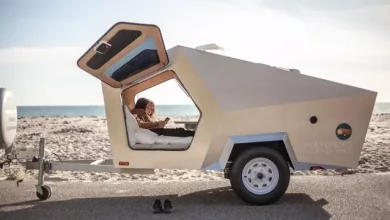 Uzay Kapsülü Gibi Tasarlanan Bu Küçük Römorka Bayılacaksınız