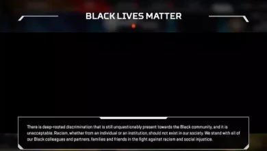 Apex Legends’ta ‘Black Lives Matter’ Mesajı Gösteriliyor