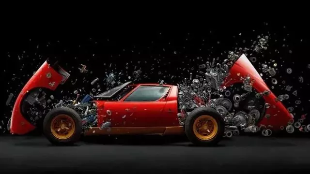 1500 Karenin Birleşimi Olan Muhteşem Lamborghini Fotoğrafı