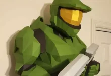 Bir Reddit Kullanıcısı, Kağıttan Master Chief Figürü Yaptı