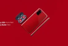 Samsung Kırmızı Galaxy S20 Telefon ve Kulaklık