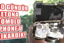 1 Ay Önce Betona Gömdüğümüz iPhone 11 Pro Max'i Çıkardık!