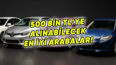 500 Bin TL'ye Satın Alınabilecek En İyi Otomobiller