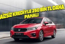 Honda'dan City Modelinin Fiyatını Artıran %0 Faizli Tuhaf Kampanya