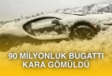 90 Milyon TL'lik Bugatti Tourbillon kara saplandı, 1.800 beygirlik araç kazma kürekle kurtarıldı