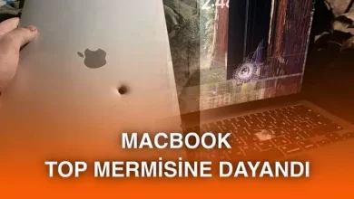 MacBook, Ukraynalı askerin hayatını kurtardı: Şarapnel isabet eden MacBook çalışmaya devam etti
