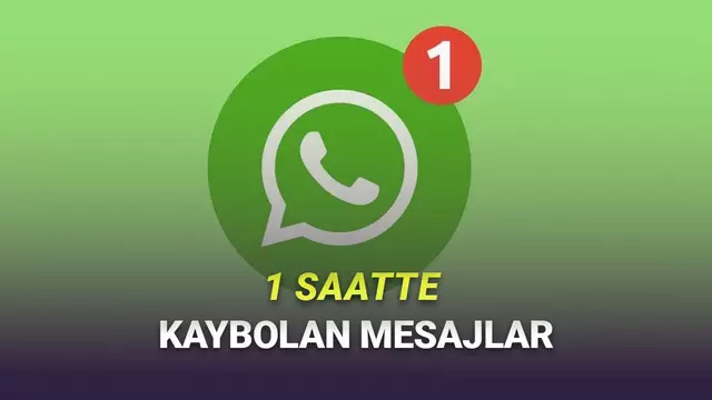 WhatsApp'a 1 Saatte Kaybolan Mesajlar Geliyor