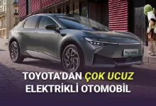 Toyota, Corolla'nın Yarı Fiyatına Satılacak Yeni Elektrikli Otomobilni Tanıttı