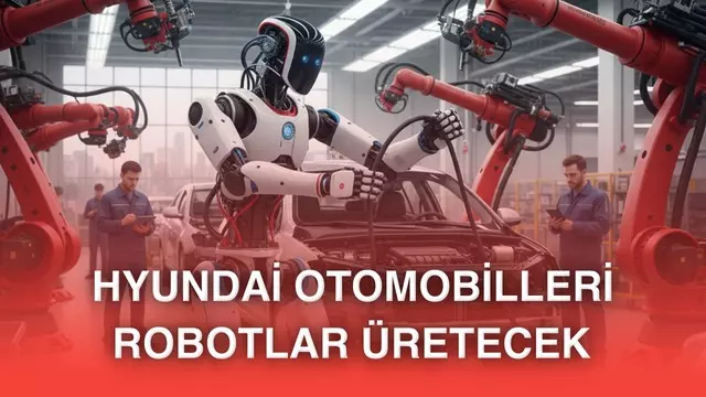Hyundai, yakında otomobillerini insansı robotlarla üreteceğini deklare etti 1 Hyundai, yakında otomobillerini insansı robotlarla üreteceğini açıkladı