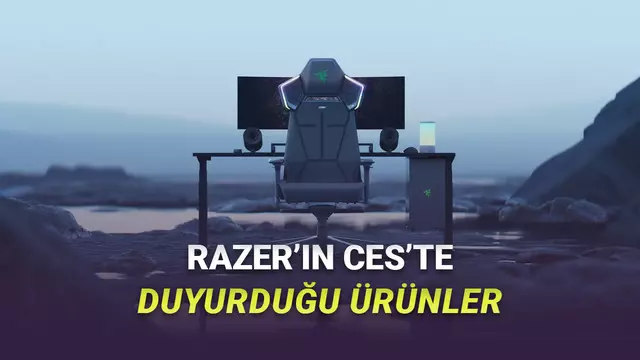 Razer, CES 2026'da Şov Yaptı: Hoparlörlü Oyuncu Koltuğu, Kameralı Kulaklık ve Dahası...