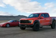 Chevrolet Corvette C4 ve Ford F150-Raptor Drag Yarışında