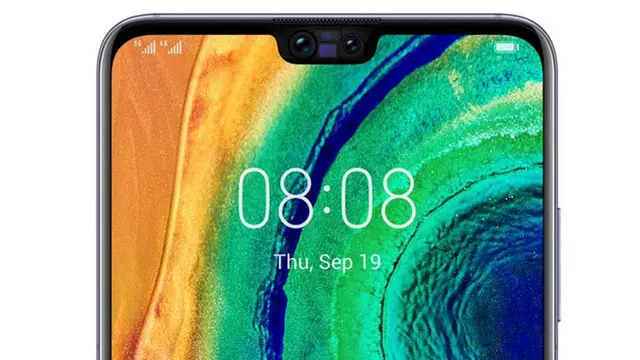 Huawei Mate 30'un Çift Ön Kamerasını Ortaya Çıkaran Görsel