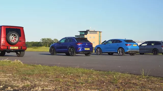 4 Alman Otomobili Drag Yarışında Karşı Karşıya Geldi (Video)