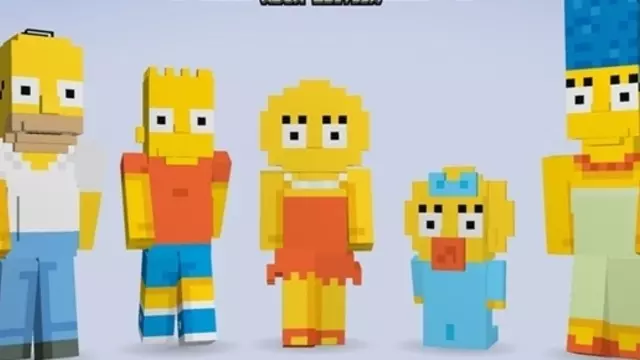 Xbox’a Minecraft İçin Simpsons Karakter Paketi Geliyor