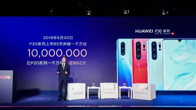 Huawei'nin Gövde Gösterisi Yaptığı Sevkiyat Rakamları Sunumu