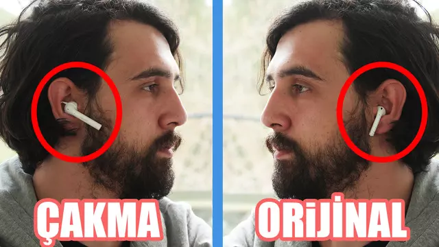 Çakma iPhone 7 Kulaklığı vs Orijinal AirPods