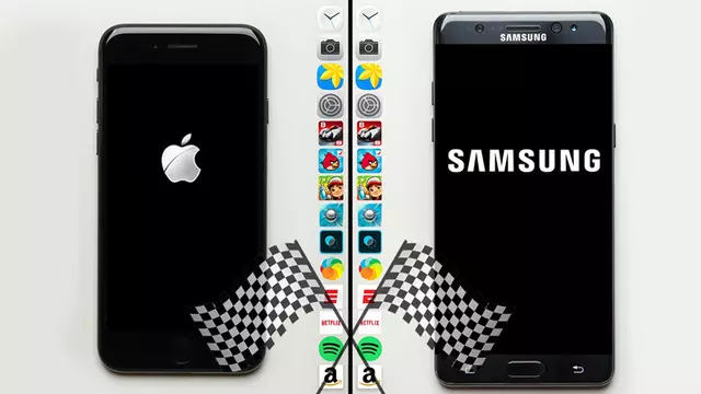 iPhone 7'nin Galaxy Note 7'yi Darmadağın Ettiği Hız Testi
