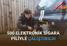 25 Yıllık Bir Elektrikli Otomobil, 500 Elektronik Sigara Piliyle Çalıştırıldı [Video]