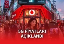 Vodafone'un 5G Tarifeleri ve Fiyatları Belli Oldu