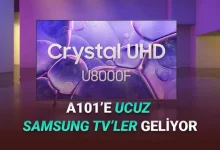 A101, Bu Hafta Ucuza 58 ve 50 İnçlik Samsung TV'ler Satacak
